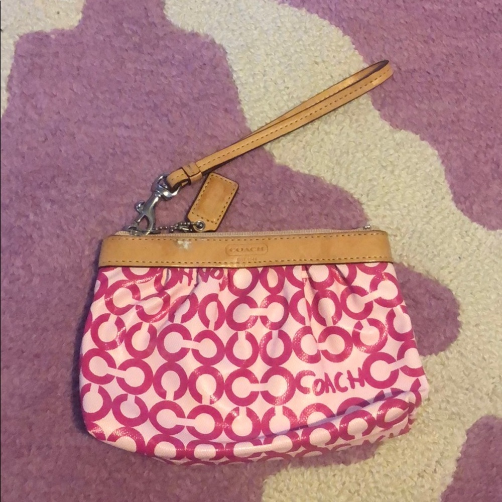 Vintage Coach wristlet